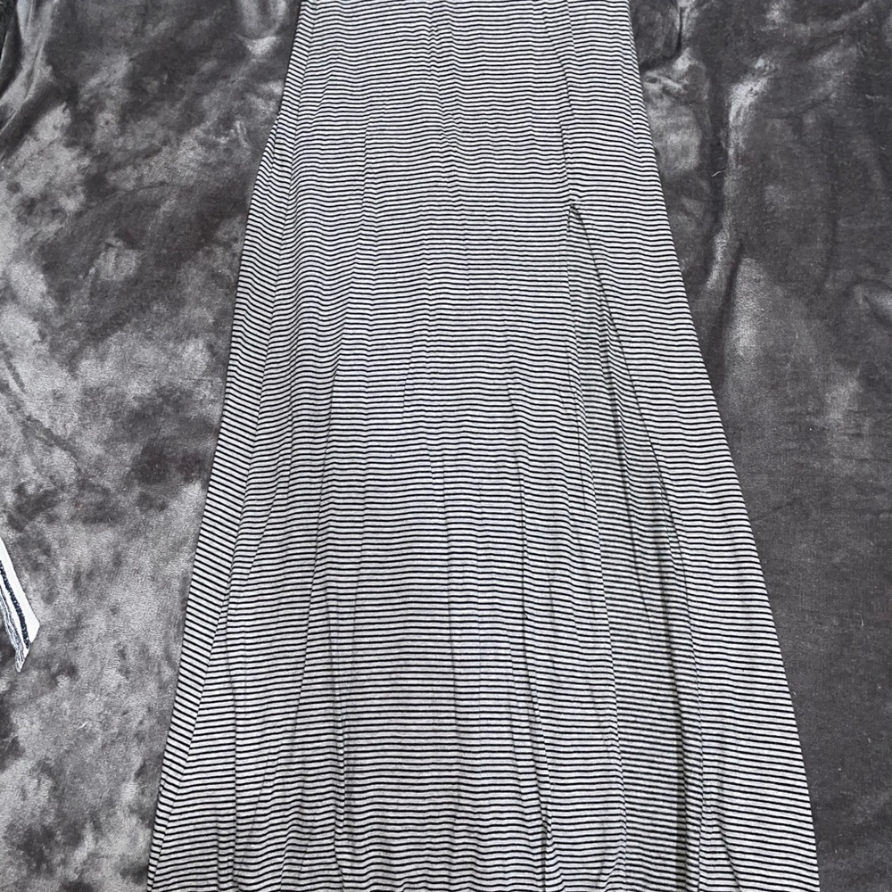 Blue & white stripped maxi skirt